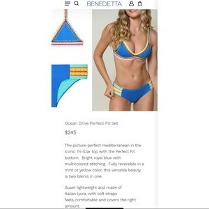 Brand new REVERSIBLE BENEDETTA Swimsuit (tags on it)